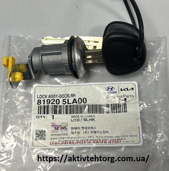 819205LA00 Личинка замка права HD35